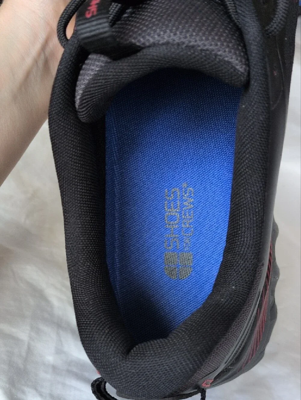 Shoes For Crews Steel Toe Slip Resistant Men's Work Shoes Size 15 NWT Black Red